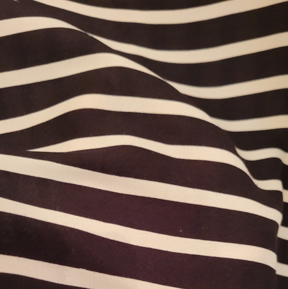 ZARA black & white striped blouse top - Picture 3 of 6